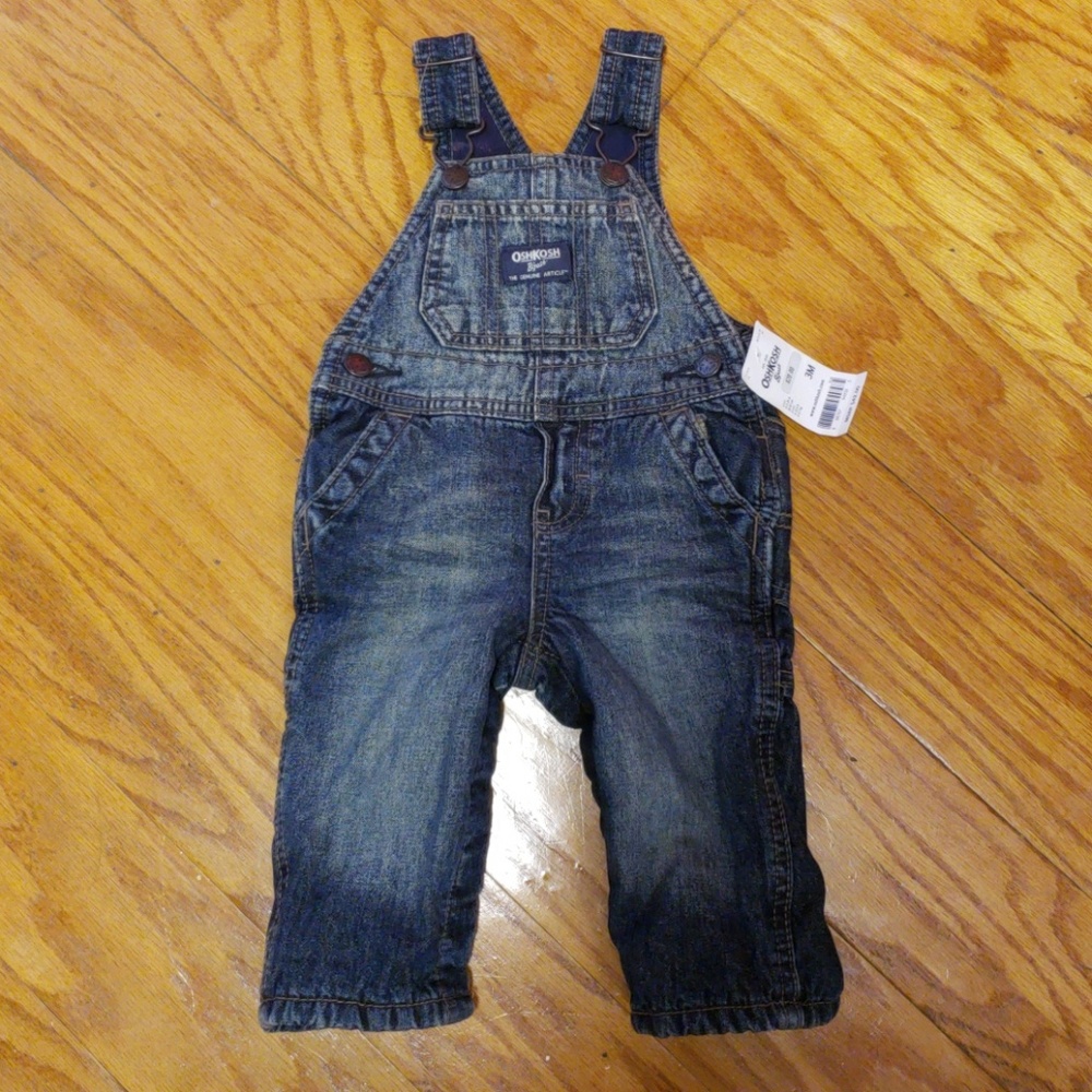 Infant insulated jean cover all's NWT. 3 months